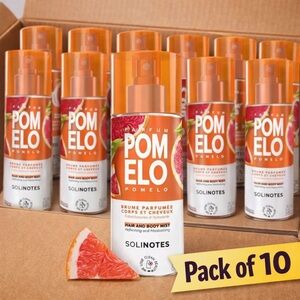🍊 Solinotes Pomelo Hair & Body Mist | LOT OF 10 | NEW | Fresh Citrus